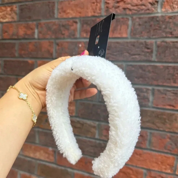 White Puffy Headband - Picture 8 of 8